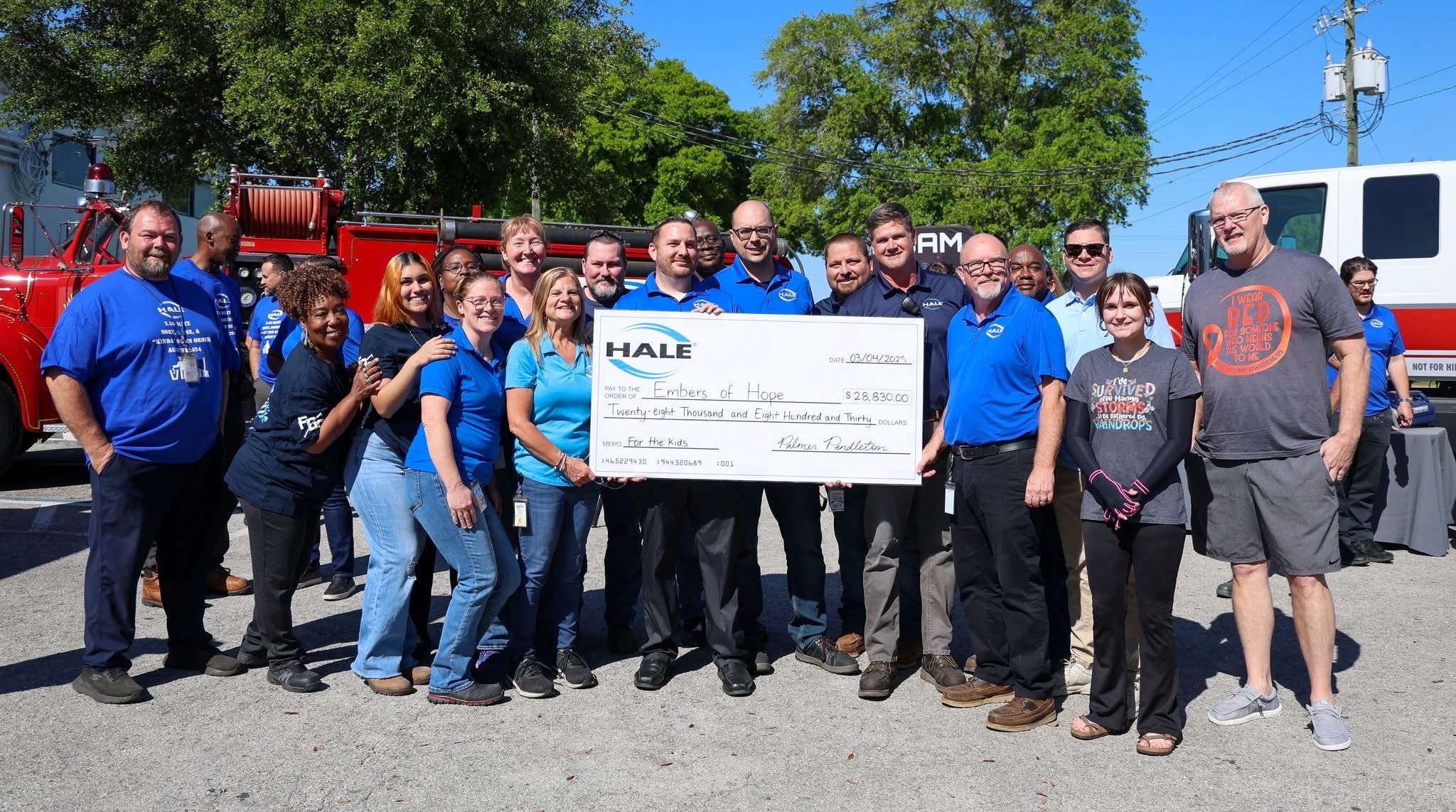 Hale funds Embers of Hope 2025 Summer Camp: A Community for Young Burn Survivors 